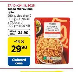 Tesco Mikrovlnná rýže nabídka