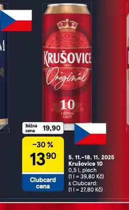 Tesco Pivo krušovice 10 nabídka