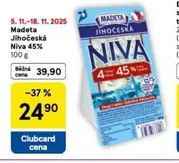 Tesco Madeta jihočeská niva 45% nabídka