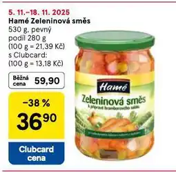 Tesco Hamé zeleninová směs nabídka