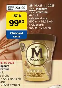 Tesco Magnum zmrzlina nabídka