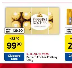 Tesco Ferrero rocher pralinky nabídka