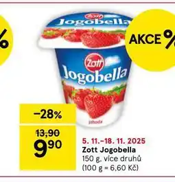 Tesco Zott jogobella nabídka