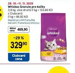 Tesco Whiskas granule pro kočky nabídka