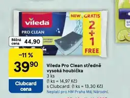 Tesco Vileda pro clean středně vysoká houbička nabídka