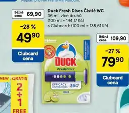 Tesco Duck fresh discs čistič wc nabídka