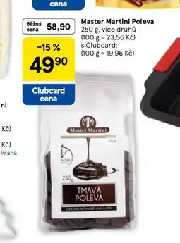 Tesco Master martini poleva nabídka