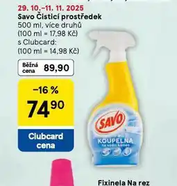 Tesco Savo čisticí prostředek nabídka