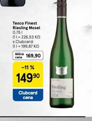 Tesco Tesco finest riseling mosel nabídka