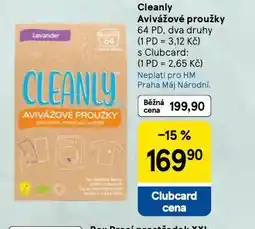 Tesco Cleanly avivážové proužky nabídka