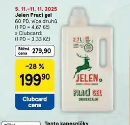 Tesco Jelen prací gel nabídka