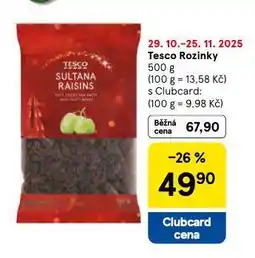 Tesco Rozinky nabídka