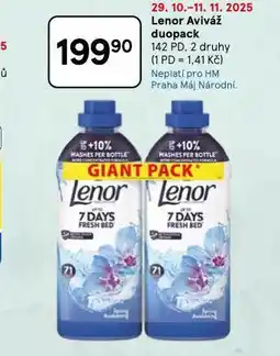 Tesco Lenor aviváž duopack nabídka