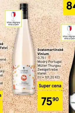 Tesco Svatomartinské vinium nabídka