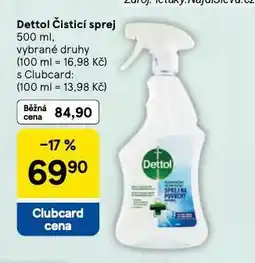 Tesco Dettol čisticí sprej nabídka