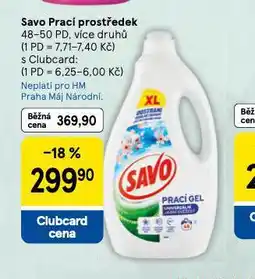 Tesco Savo prací prostředek nabídka