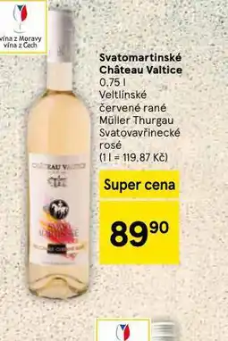 Tesco Svatomartinské chateau valtice nabídka