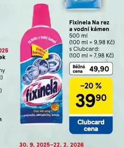 Tesco Fixinela na rez a vodní kámen nabídka
