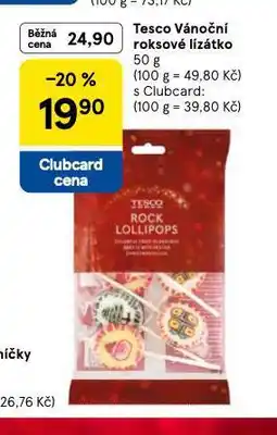 Tesco Tesco vánoční roksové lízátko nabídka