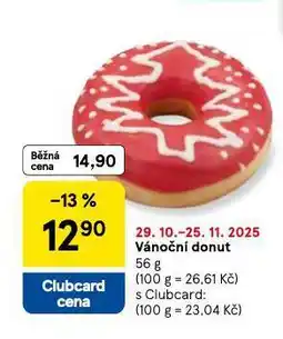 Tesco Vánoční donut nabídka