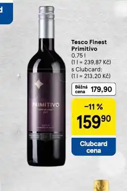 Tesco Tesco finest primitivo nabídka