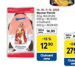 Tesco Manner perník nabídka