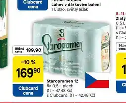 Tesco Pivo staropramen 12 nabídka