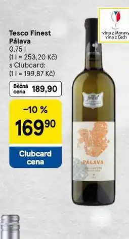 Tesco Tesco finest pálava nabídka