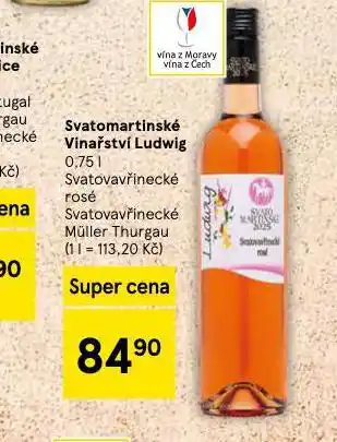 Tesco Svatomartinské vinařství ludwig nabídka