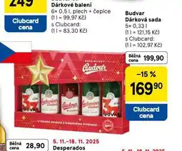 Tesco Budvar dárková sada nabídka