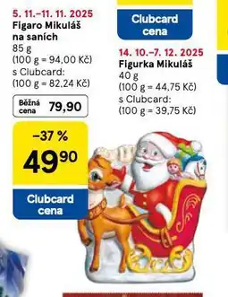 Tesco Figaro mikuláš na saních nabídka