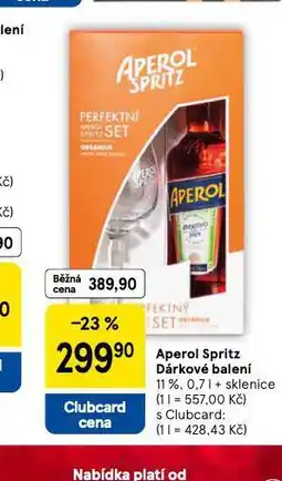 Tesco Aperol spritz dárkové balení nabídka