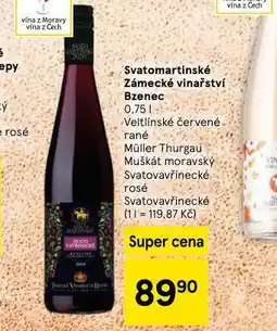 Tesco Svatomartinské zámecké vinařství bzenec nabídka