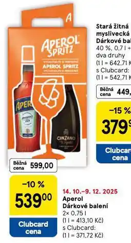 Tesco Aperol dárkové balení nabídka