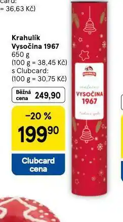 Tesco Krahulík vysočina 1967 nabídka