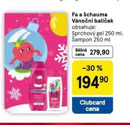 Tesco Fa a schauma vánoční balíček nabídka