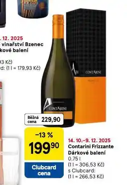 Tesco Contarini frizzante dárkové balení nabídka
