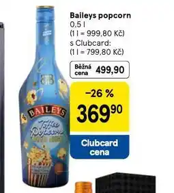 Tesco Baileys popcorn nabídka