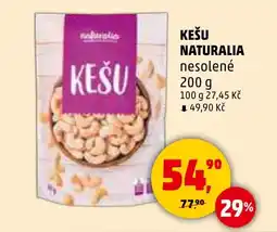 Penny Market Kešu Naturalia nesolené nabídka