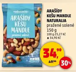 Penny Market Arašídy kešu mandle Naturalia nabídka