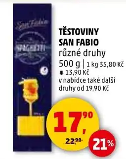 Penny Market Těstoviny San Fabio nabídka