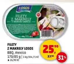 Penny Market Filety z makrely Losos nabídka