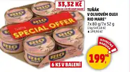Penny Market Tuňák v olivovém oleji Rio Mare nabídka