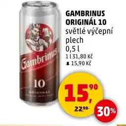 Penny Market Gambrinus originál 10 nabídka