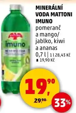 Penny Market Minerální voda Mattoni Imuno nabídka