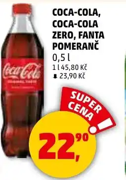 Penny Market COCA-COLA, COCA-COLA Zero, FANTA pomeranč nabídka