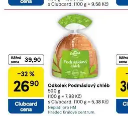 Tesco Odkolek podmáslový chléb nabídka