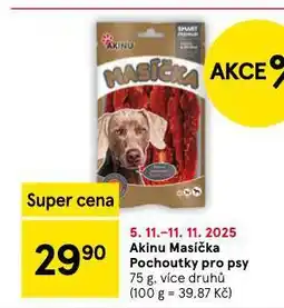 Tesco Akinu masíčka pochoutky pro psy nabídka