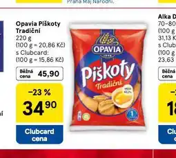 Tesco Opavia piškoty tradiční nabídka