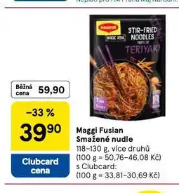Tesco Maggi fusian smažené nudle nabídka